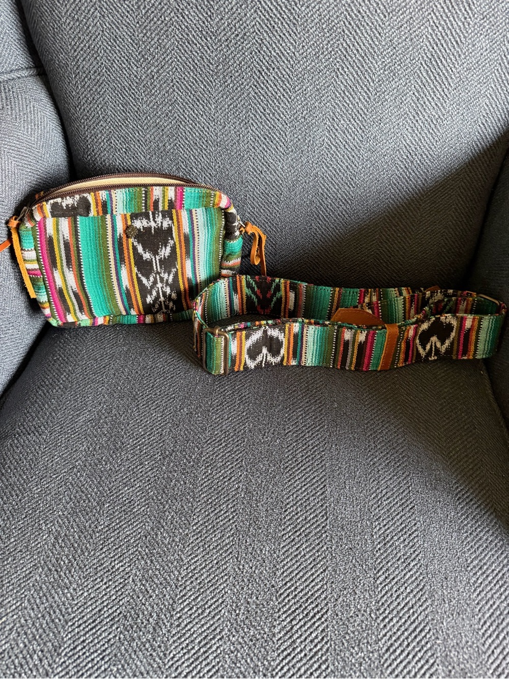Nena & Co. Multicolor Striped Crossbody Bag small wander Everglades - Picture 3 of 4